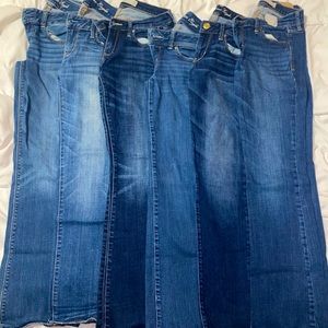 Lot of 6 pairs of jeans